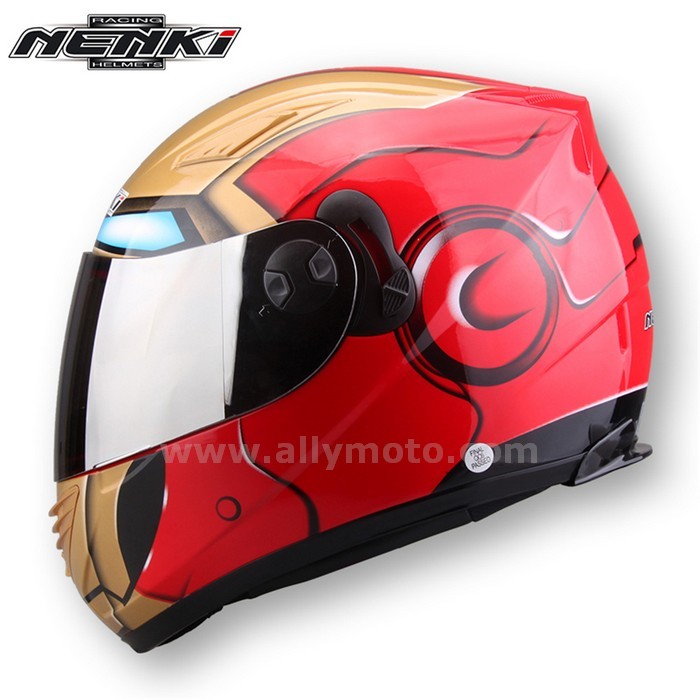 129 Nenki Full Face Riding Helmet Motorbike Street Touring Scooter Racing Dual Visor Sun Shield Lens@2